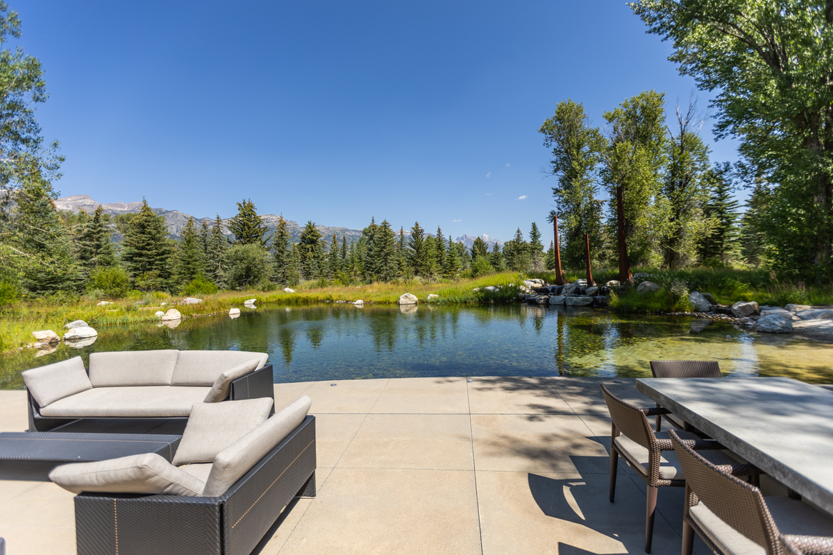 nice concrete patio furniture fire pit pond horizon 2